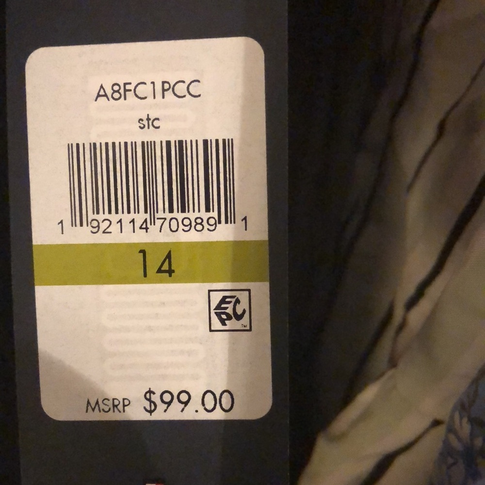 TOMMY HILFIGER DRESS NWT COLOR BLOCK RED AND BLACK SIZE 14 GOLDTONE BACK ZIP - Picture 6 of 6